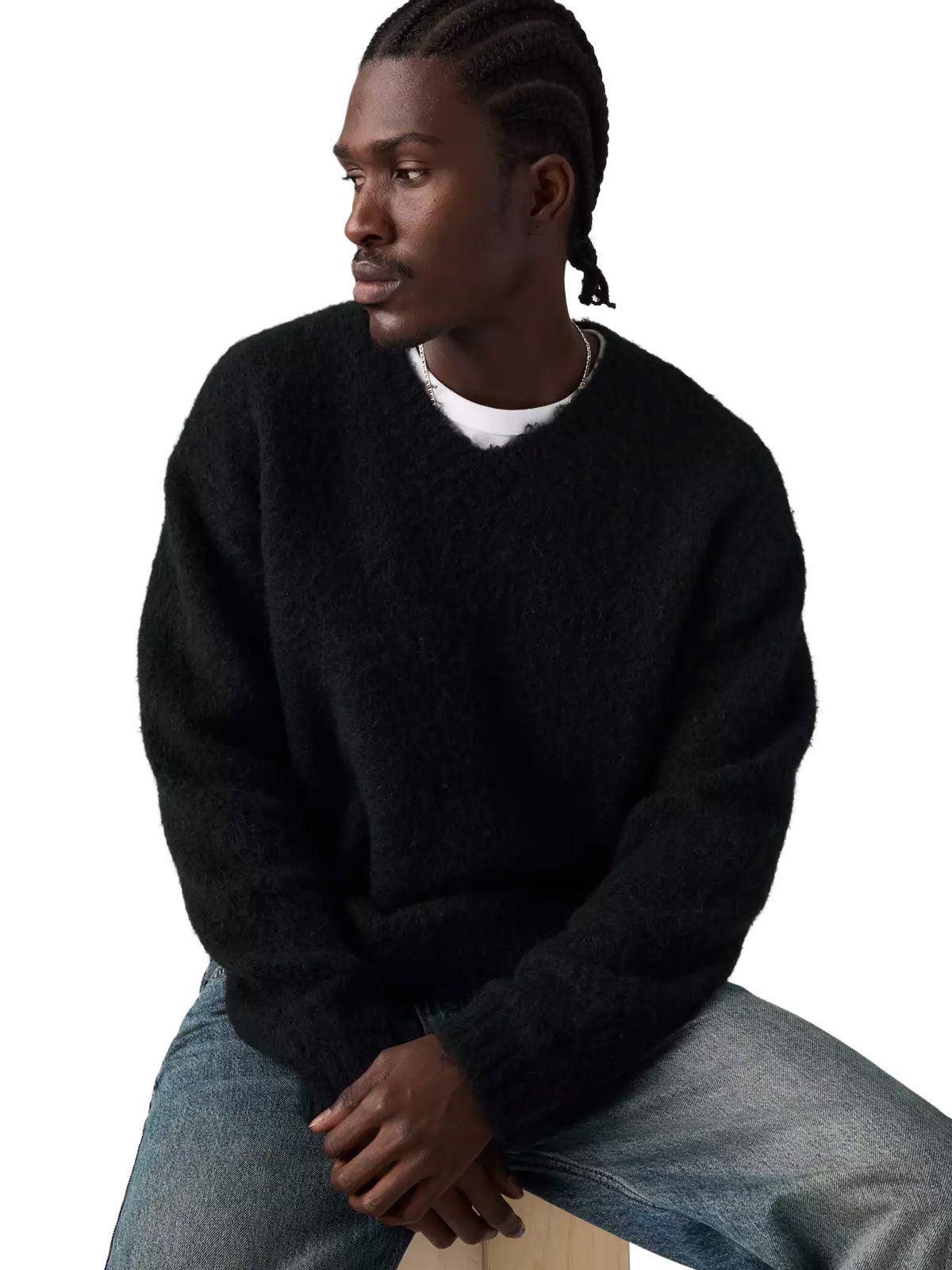 Black miles v neck sweater LEVI'S