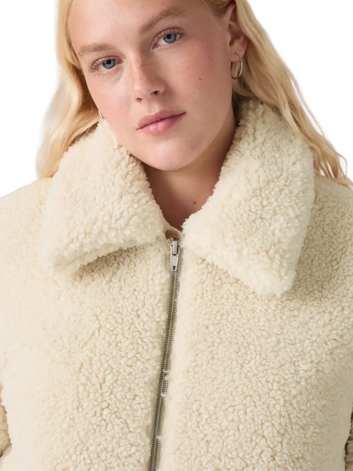 White daly sherpa jacket LEVI'S