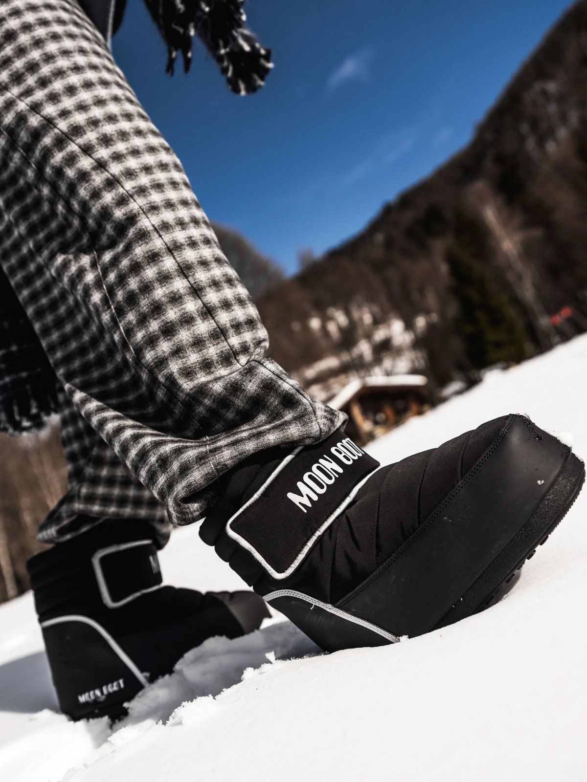 Stivali icon strap neri MOON BOOT