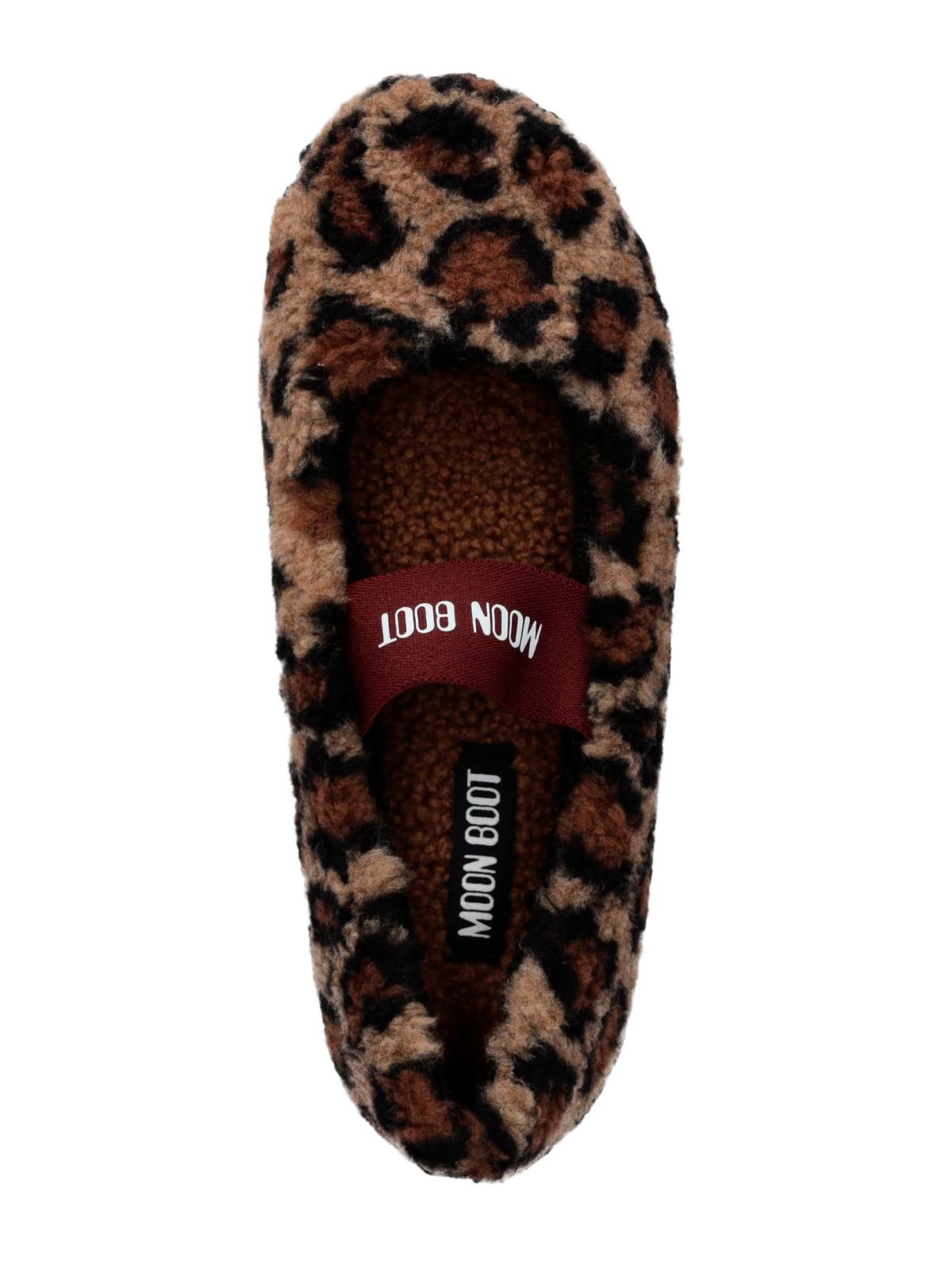 Leopard fleece ballerinas MOON BOOT