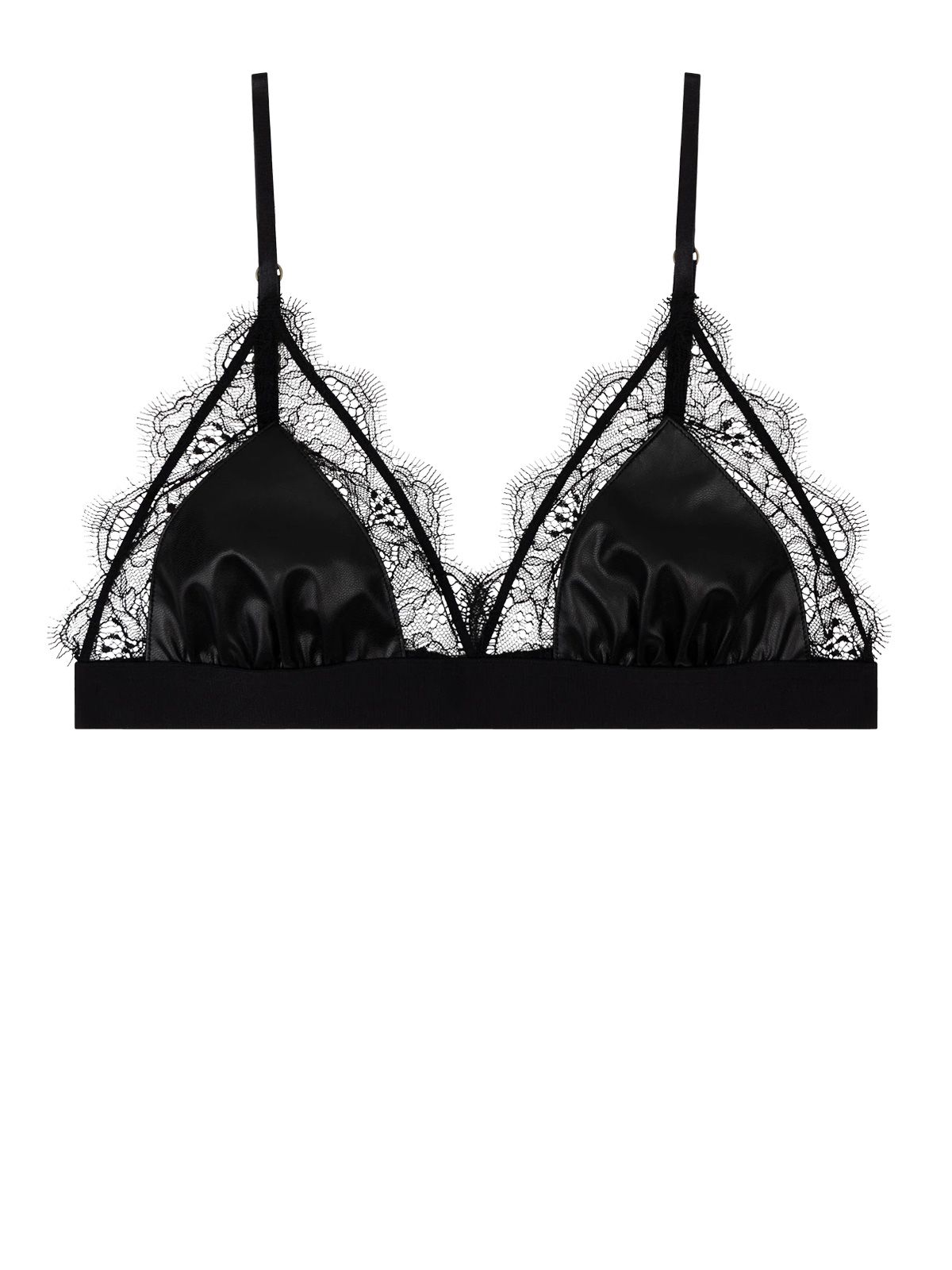 Black love lace bra