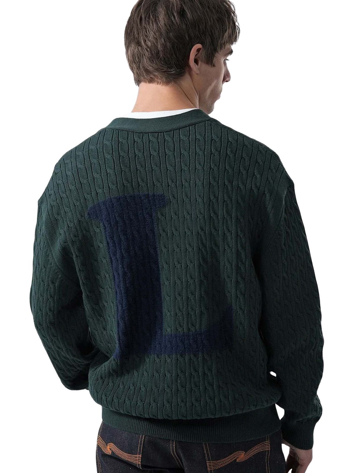 Pullover verde LACOSTE