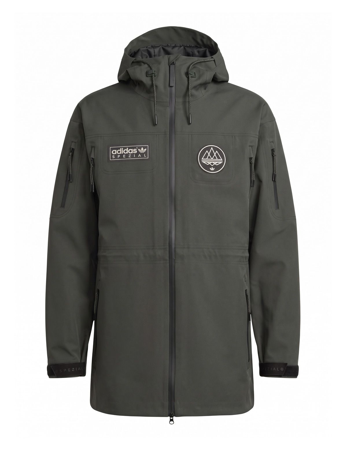 Dark green springvale parka