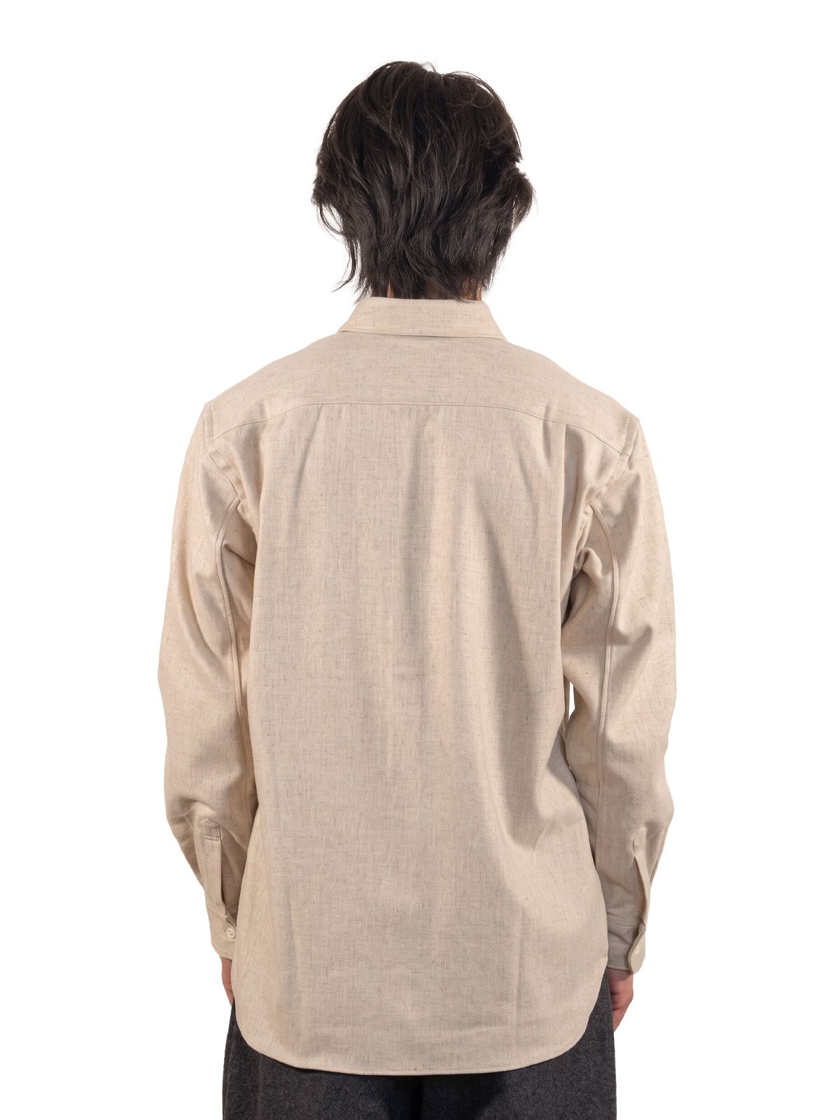 Beige woven shirt COMME DES GARCONS SHIRT