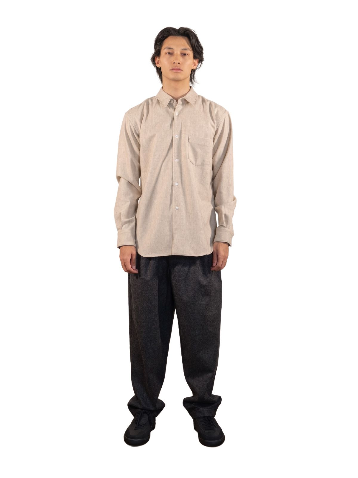 Beige woven shirt COMME DES GARCONS SHIRT