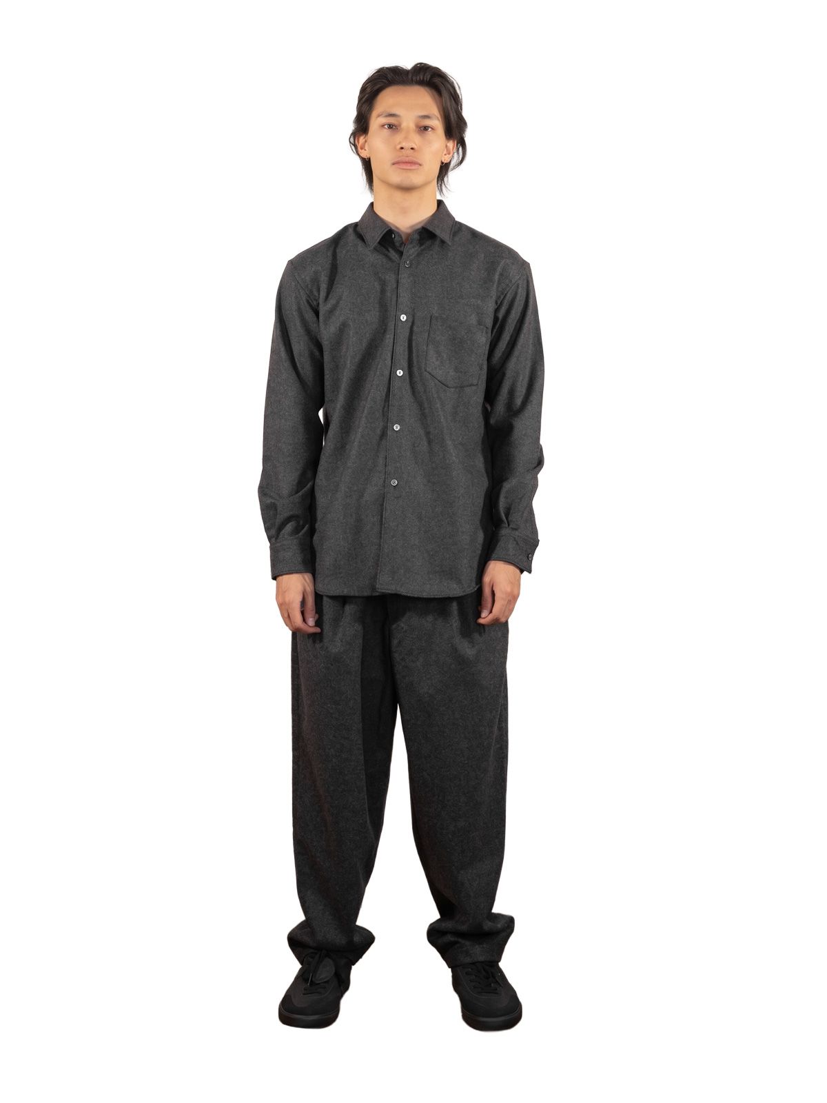 Dark grey woven shirt COMME DES GARCONS SHIRT