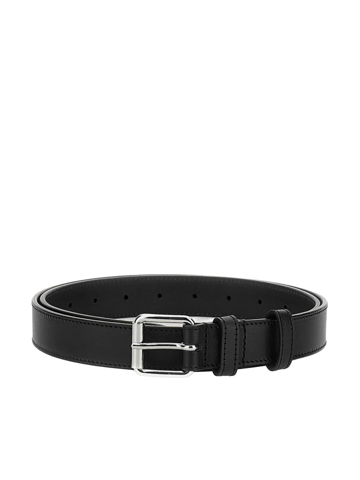Black classic leather belt