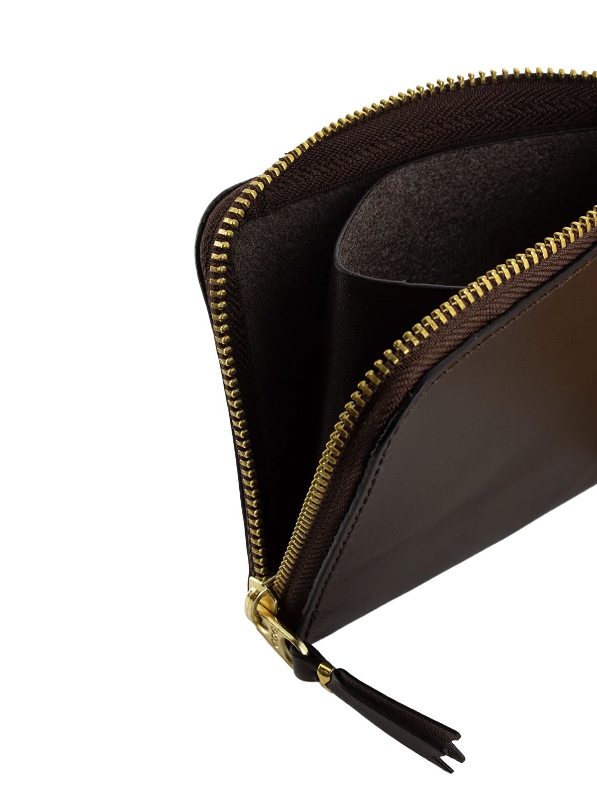 Brown classic leather wallet COMME DES GARCONS WALLET