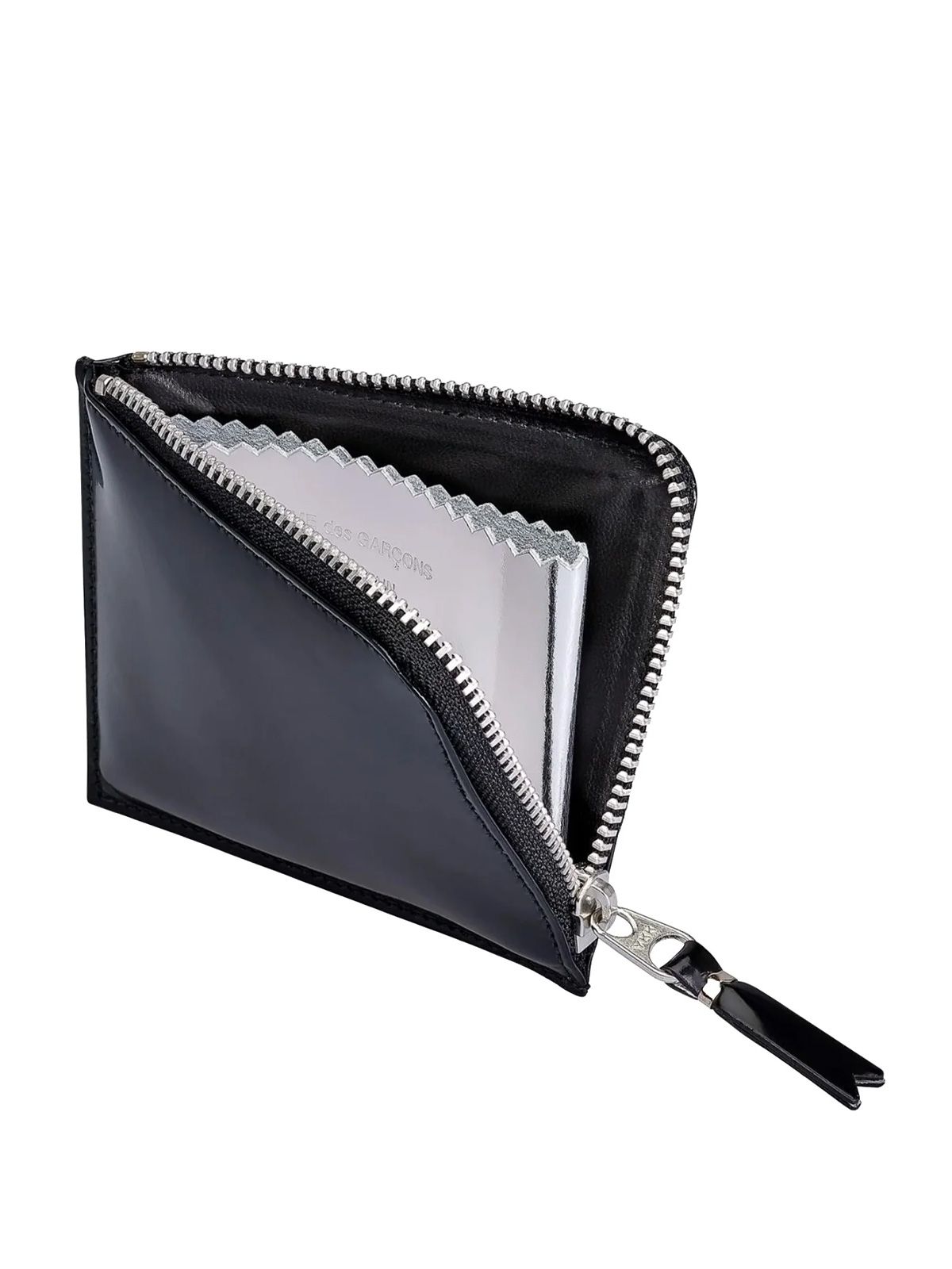 Black silver wallet COMME DES GARCONS WALLET