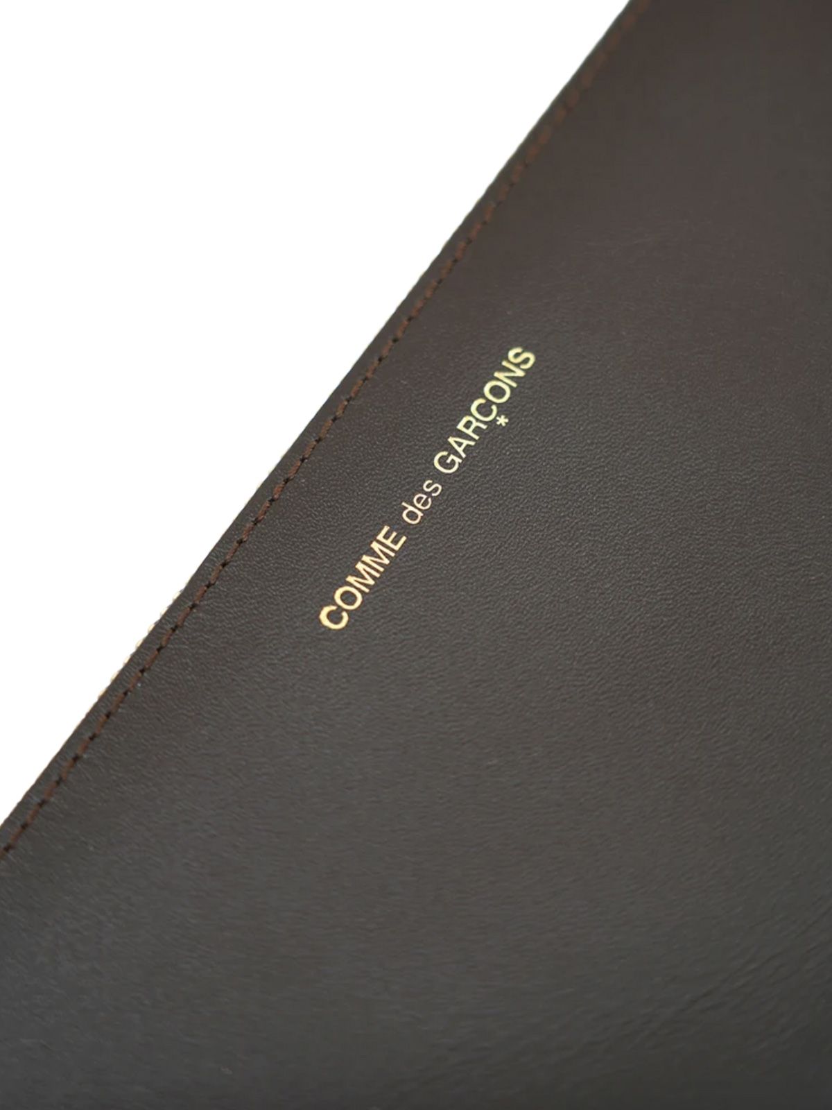 Brown classic leather wallet COMME DES GARCONS WALLET