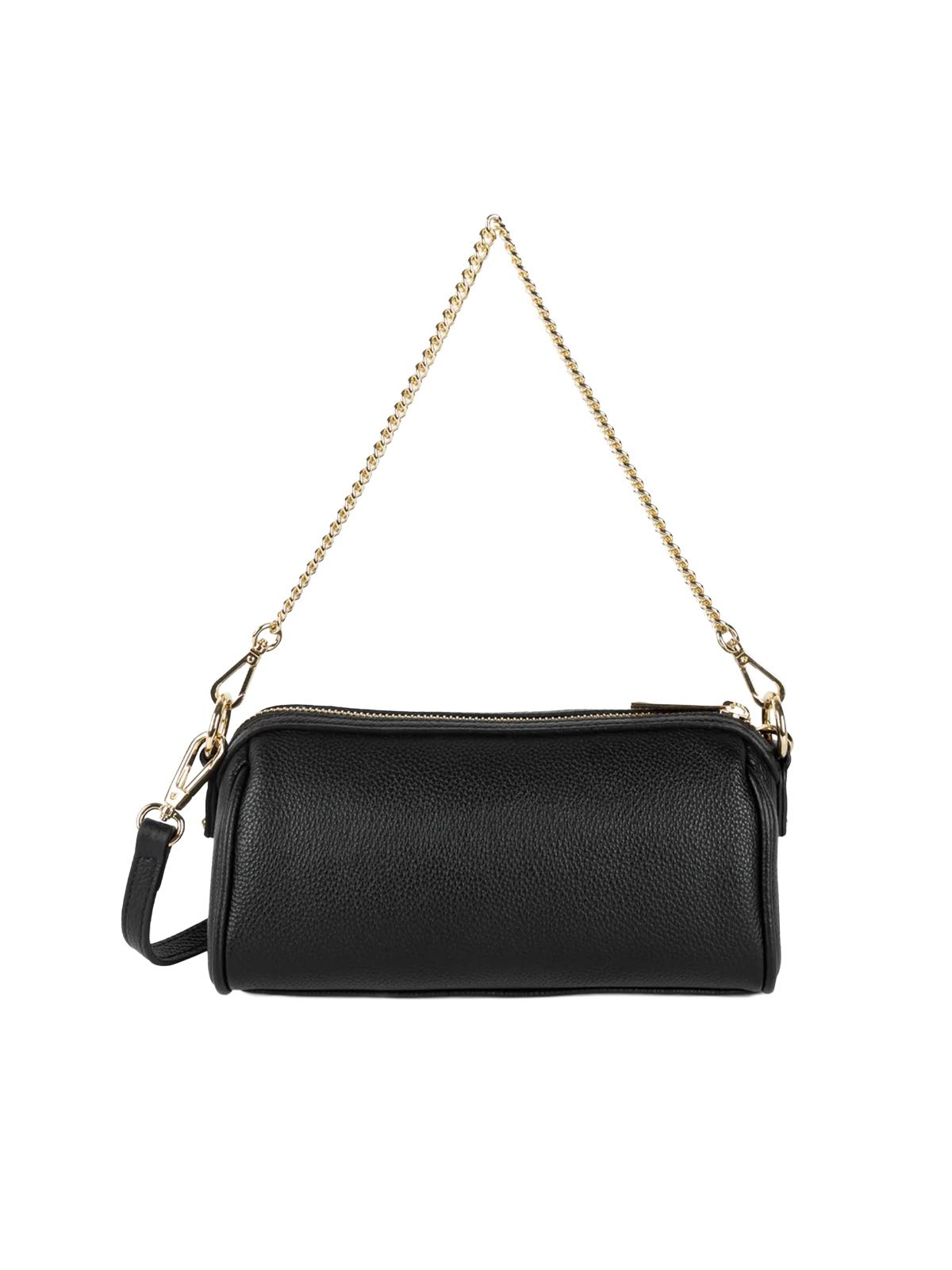 Black trotter shoulder bag LANCASTER