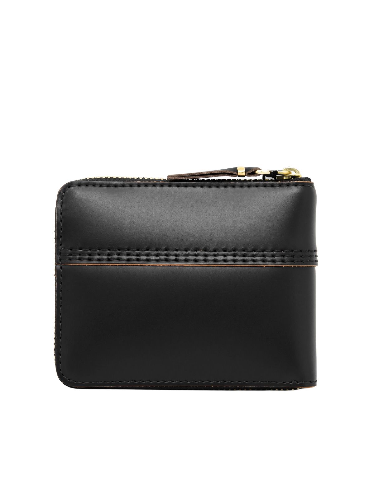 Black triple stitch wallet COMME DES GARCONS WALLET