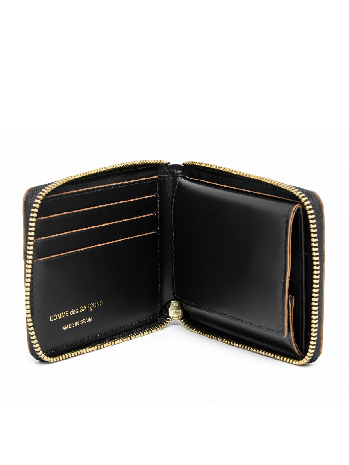 Black triple stitch wallet COMME DES GARCONS WALLET
