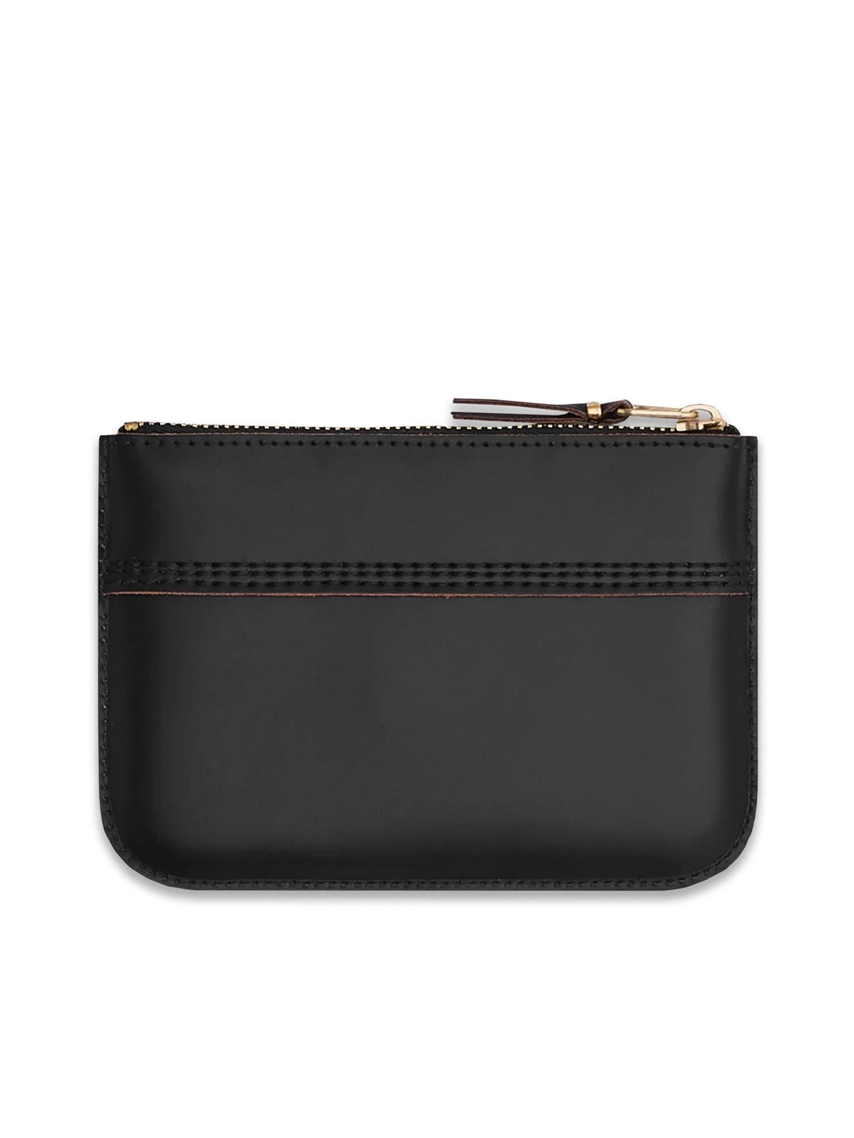 Black triple stitch wallet COMME DES GARCONS WALLET
