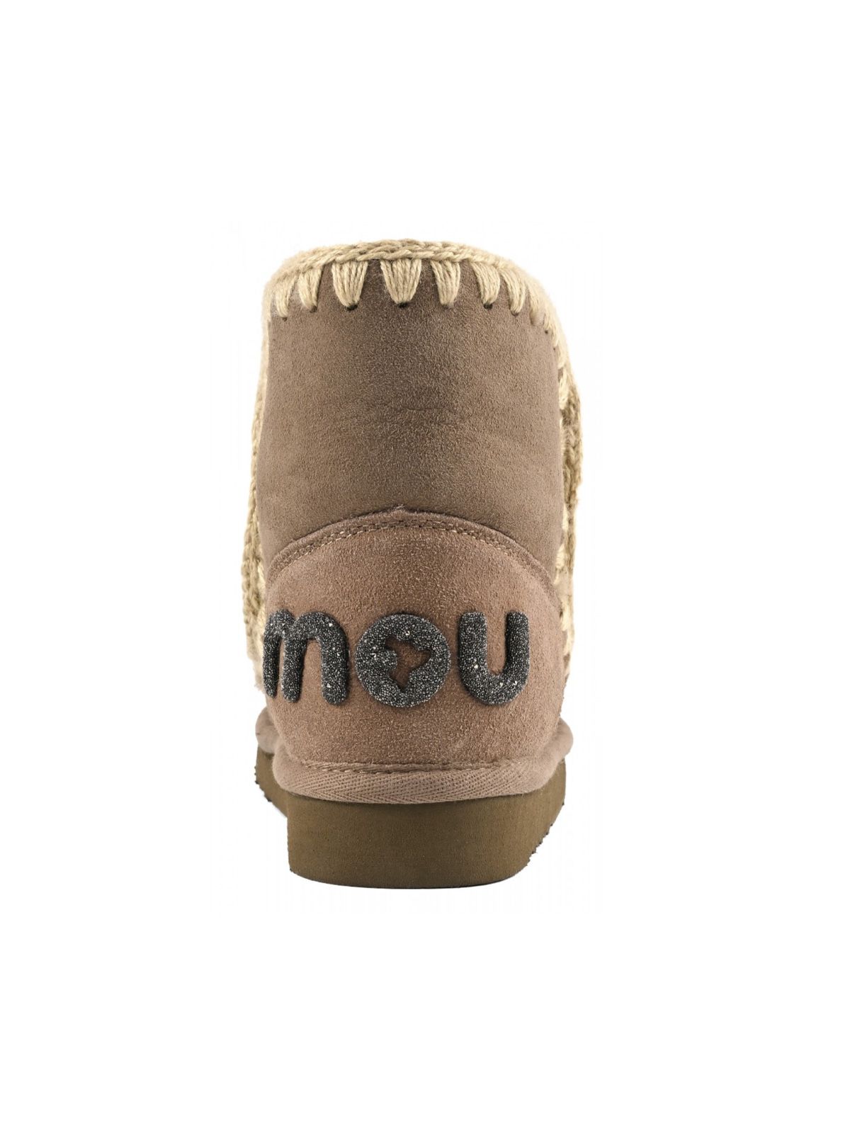 Beige eskimo 18 glitter logo boots MOU