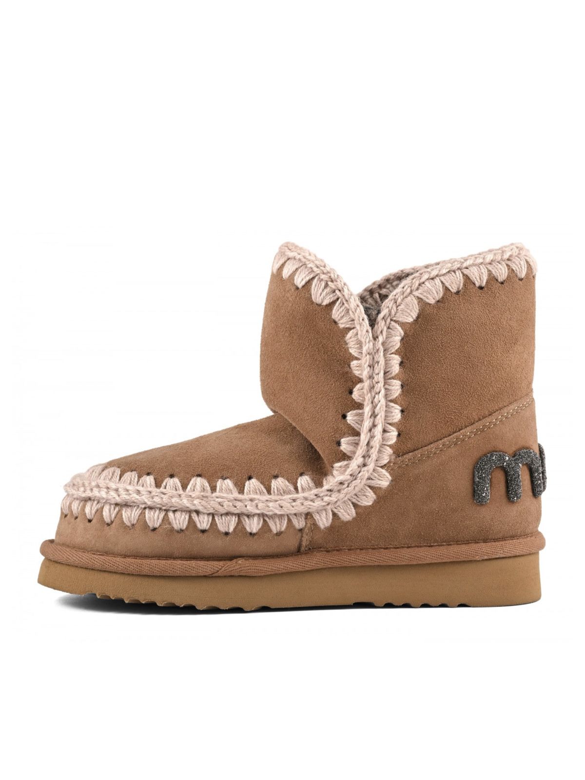 Brown eskimo 18 glitter logo boots MOU