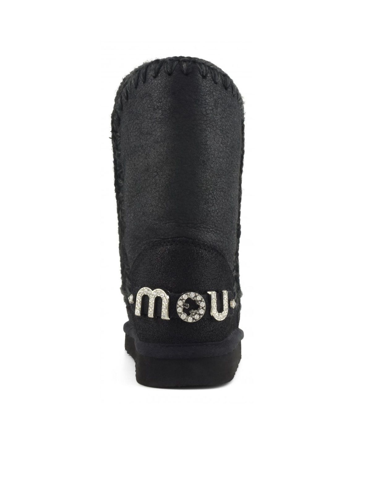 Black eskimo 24 rhinestones logo boots MOU