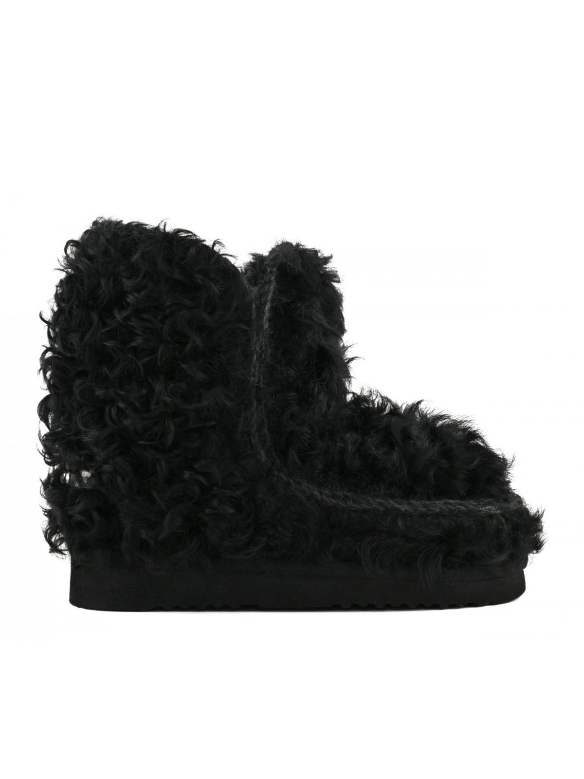 Black eskimo 18 checkiang fur boots