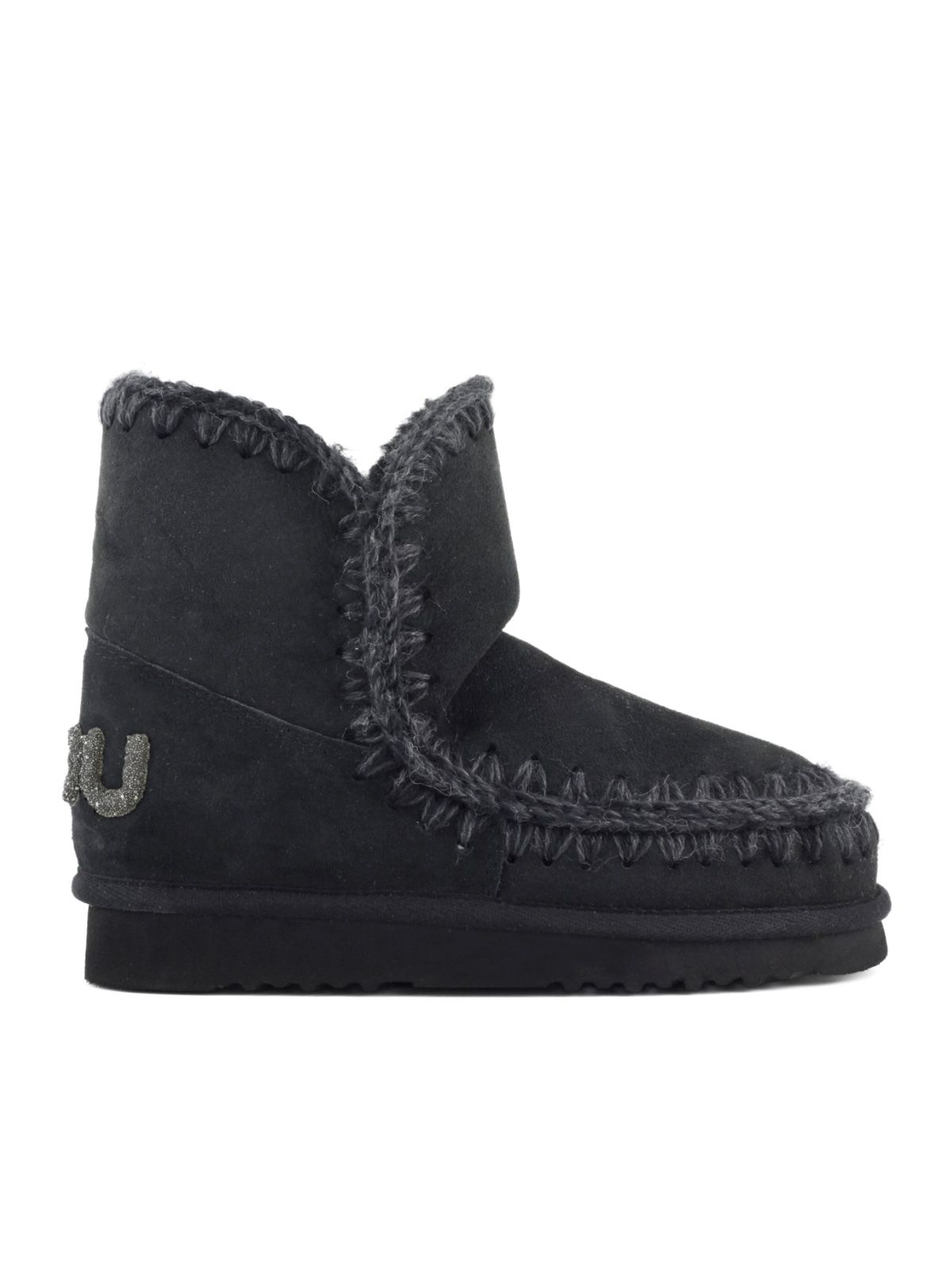 Black eskimo 18 glitter logo boots
