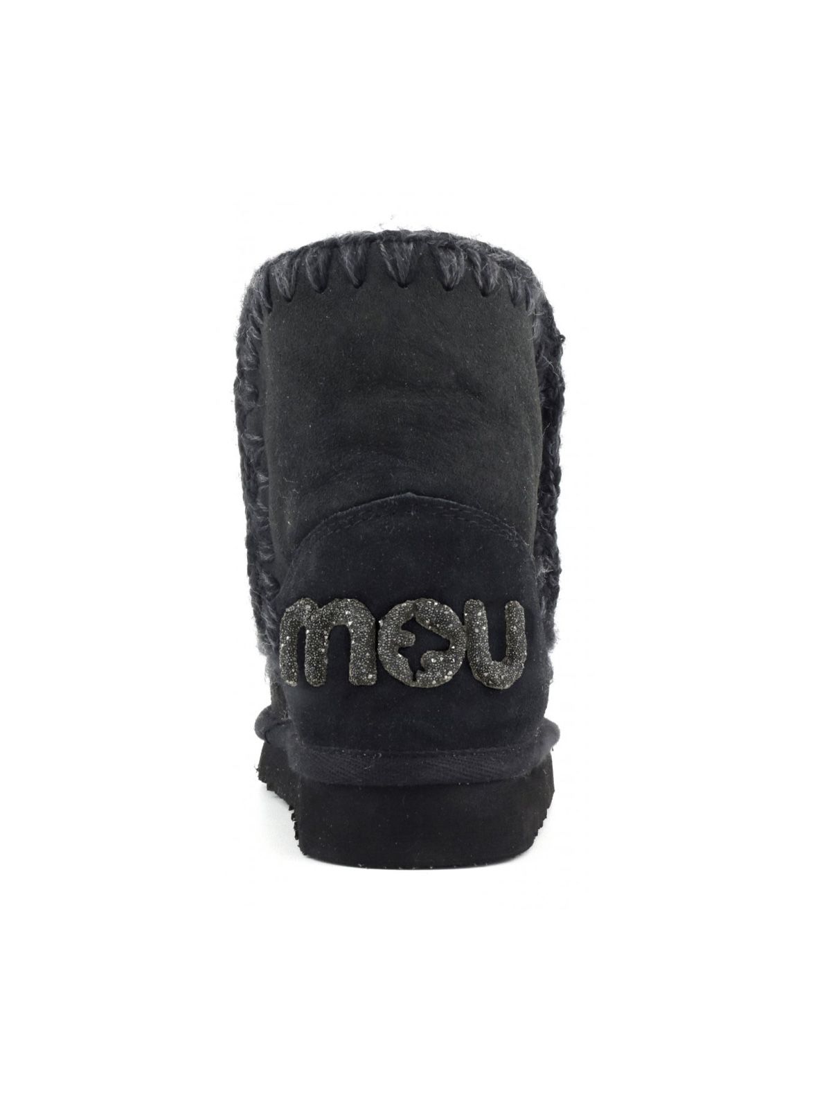 Black eskimo 18 glitter logo boots MOU