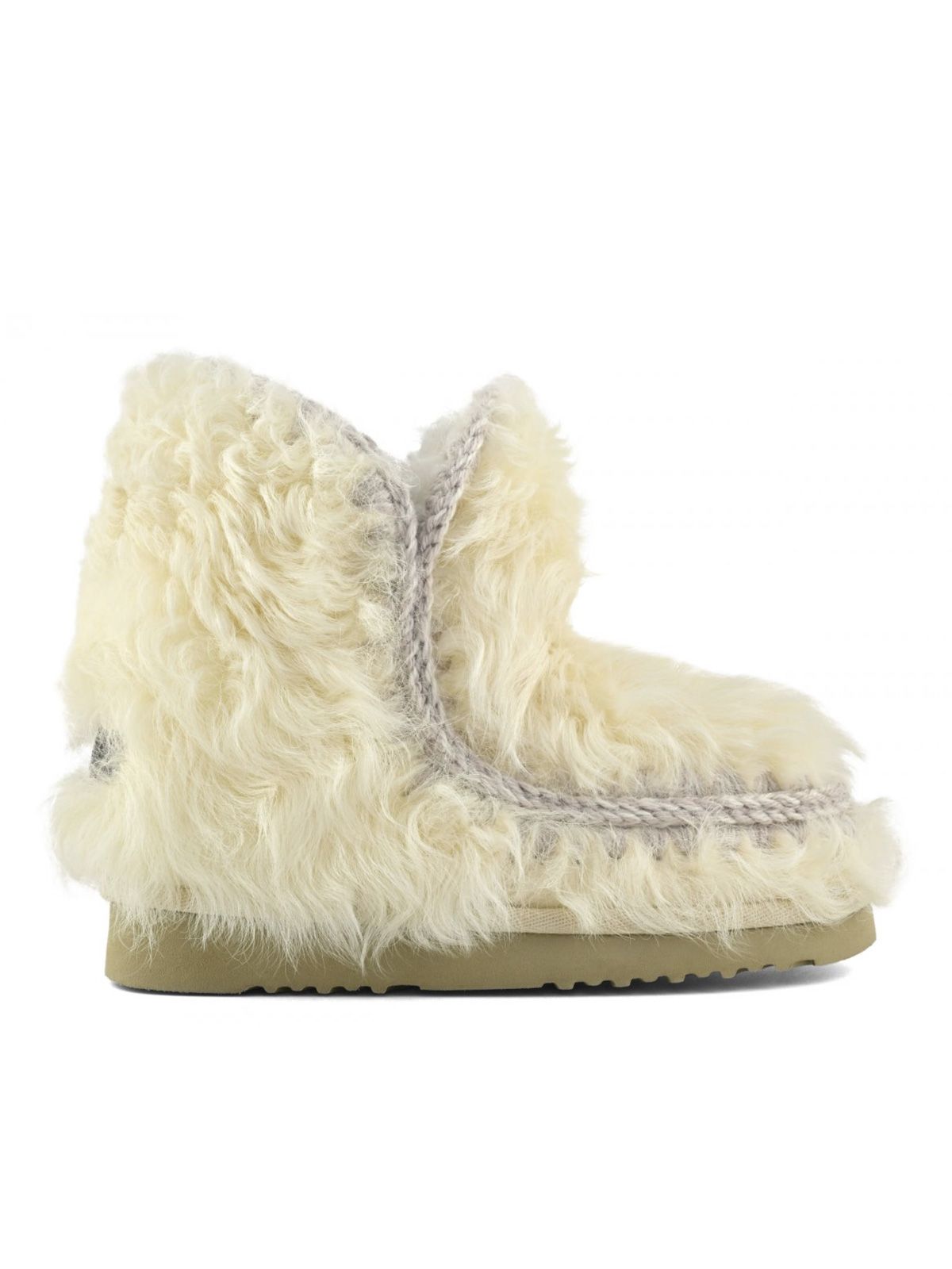 White eskimo 18 checkiang fur boots