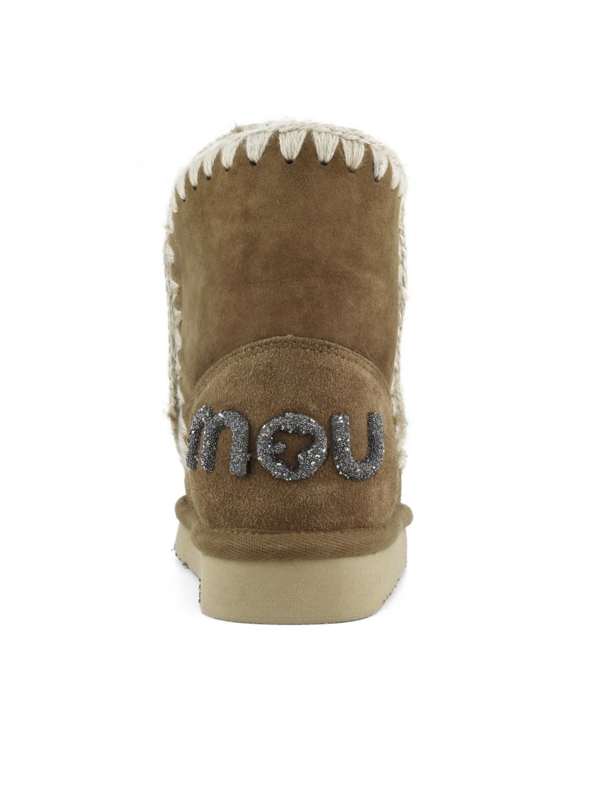 Brown eskimo 18 glitter logo boots MOU