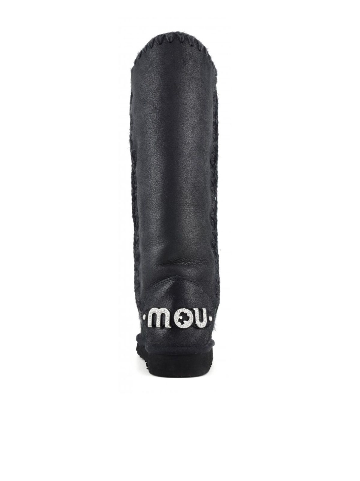 Black eskimo 40 rhinestones logo boots MOU