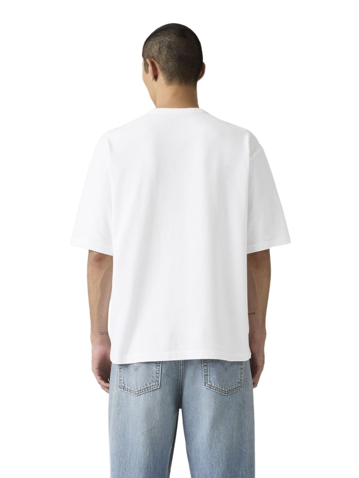 T-shirt morbida in cotone pesante bianca LEVI'S