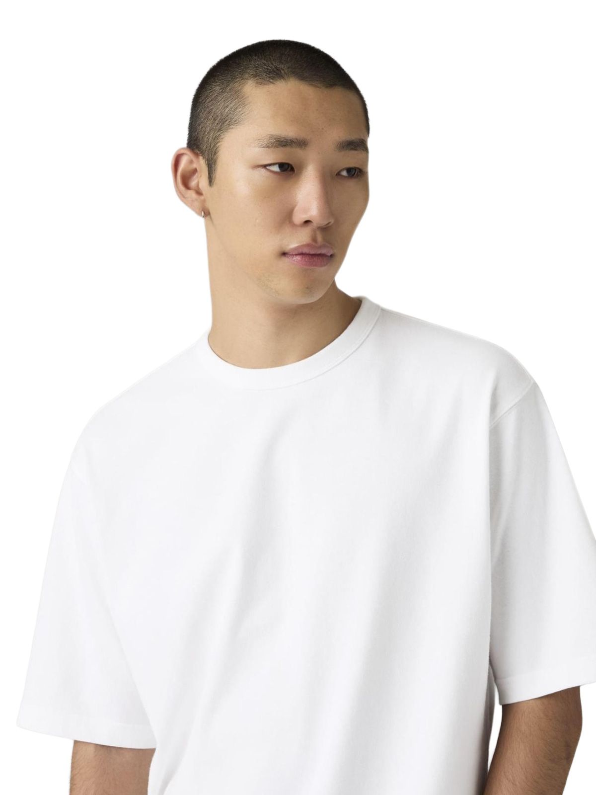 T-shirt morbida in cotone pesante bianca LEVI'S