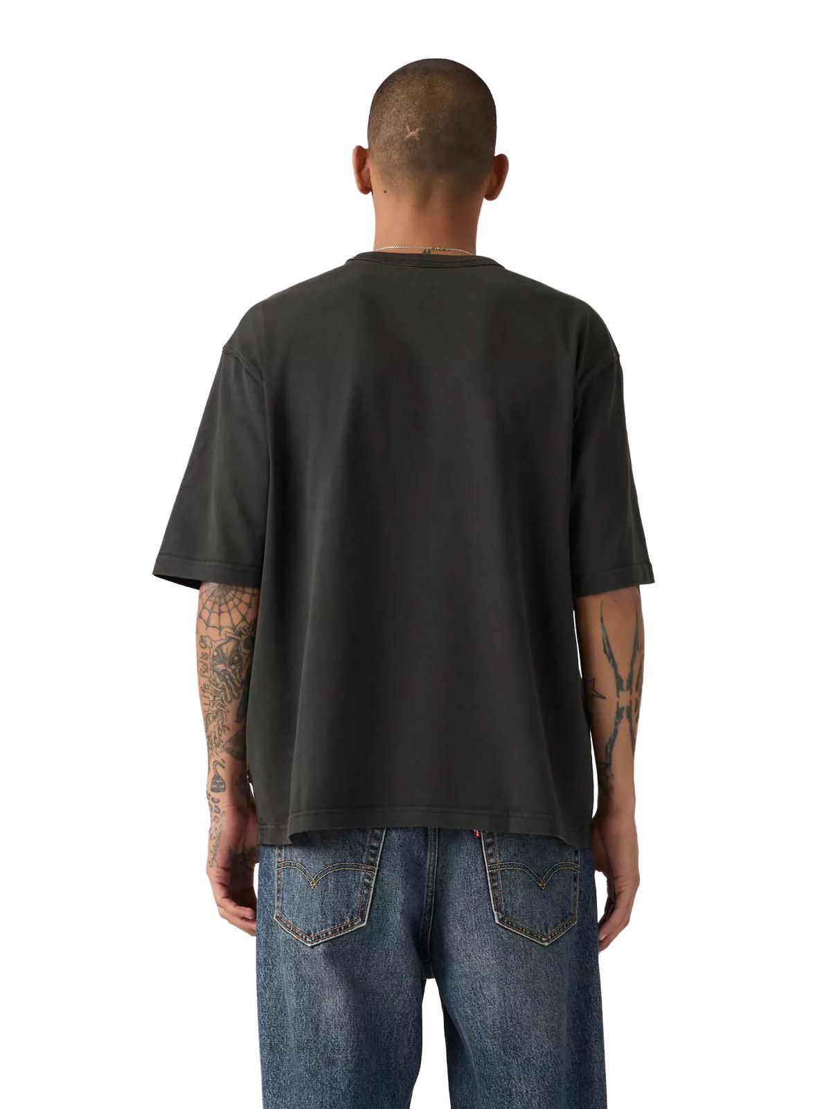 T-shirt morbida in cotone pesante nera LEVI'S