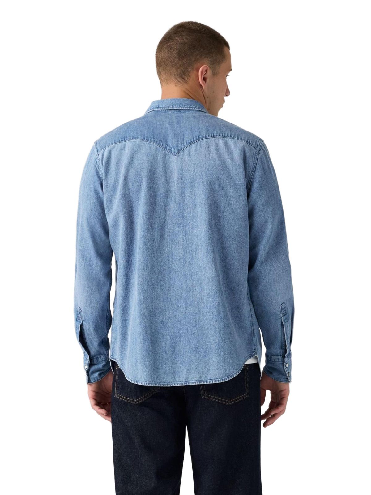 Light blue barstow western shirt LEVI'S