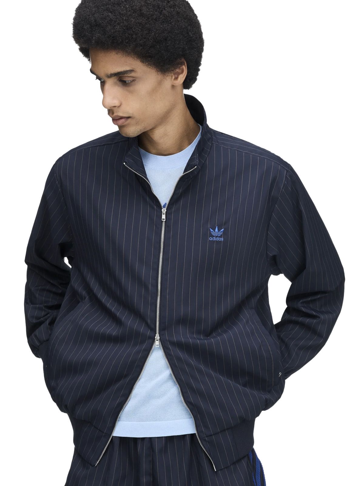 Navy wb pinstripe tracktop ADIDAS X WALES BONNER