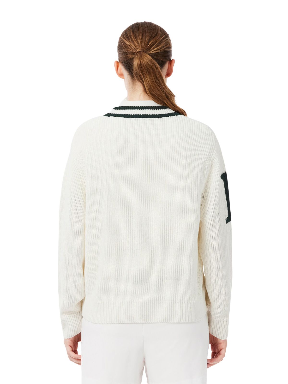 White cardigan LACOSTE