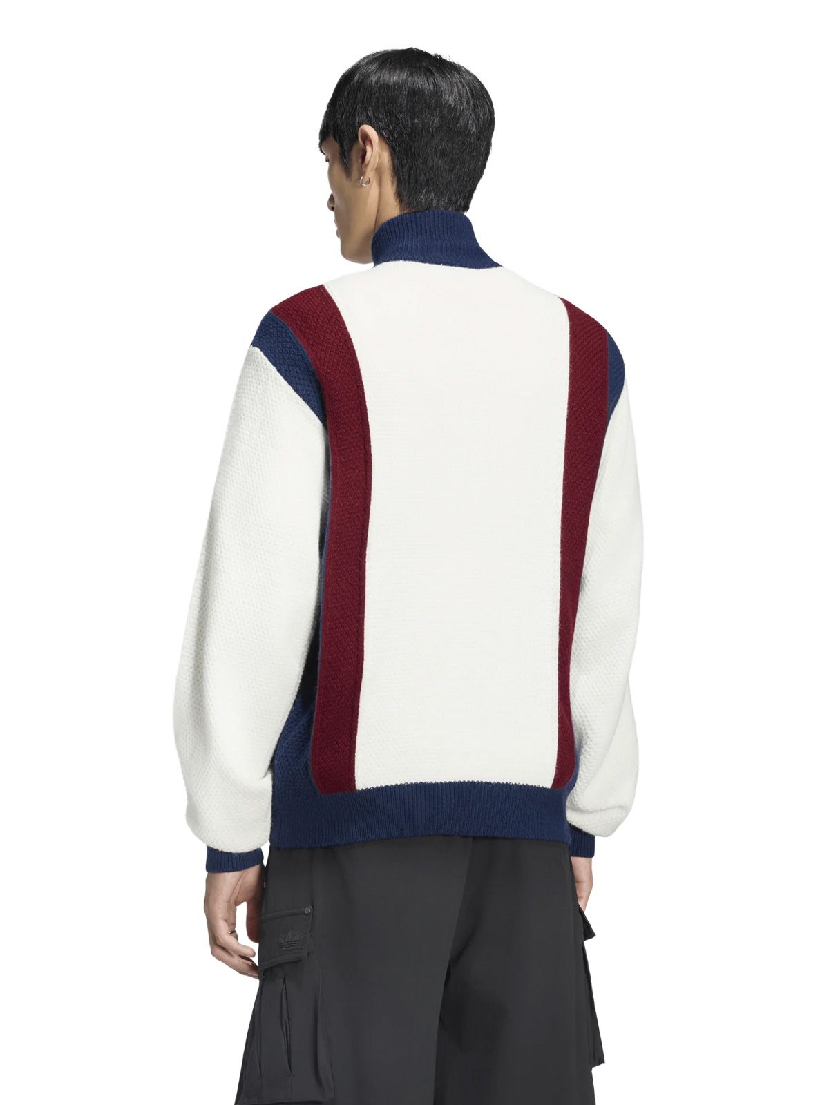White winter club knitted tracktop ADIDAS ORIGINALS