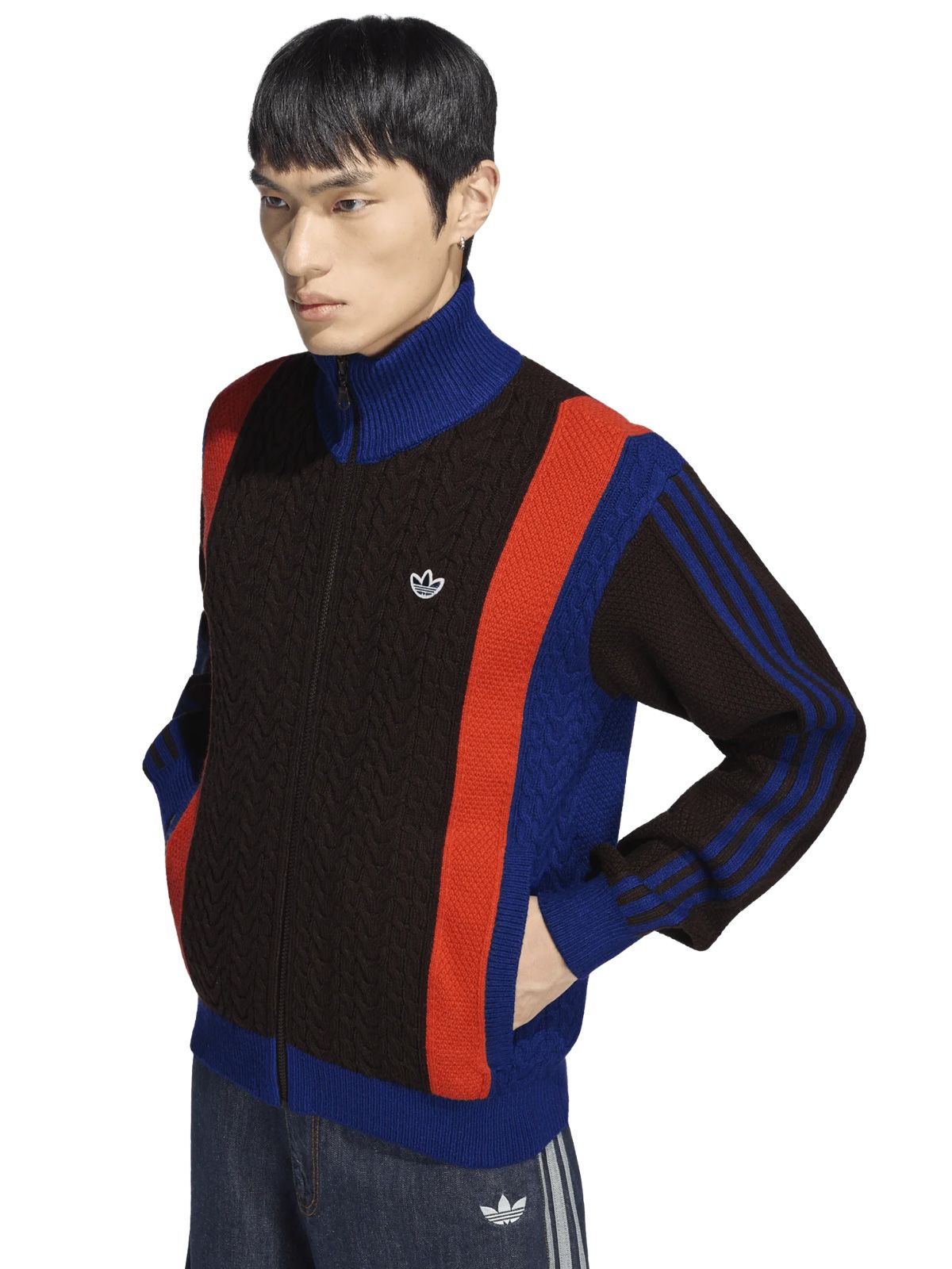 Blue orange winter club knitted tracktop ADIDAS ORIGINALS