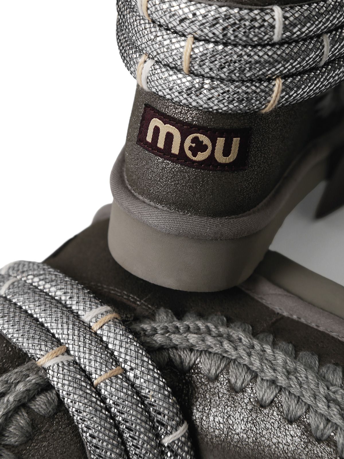 Metal grey eskimo 18 bangle boots MOU